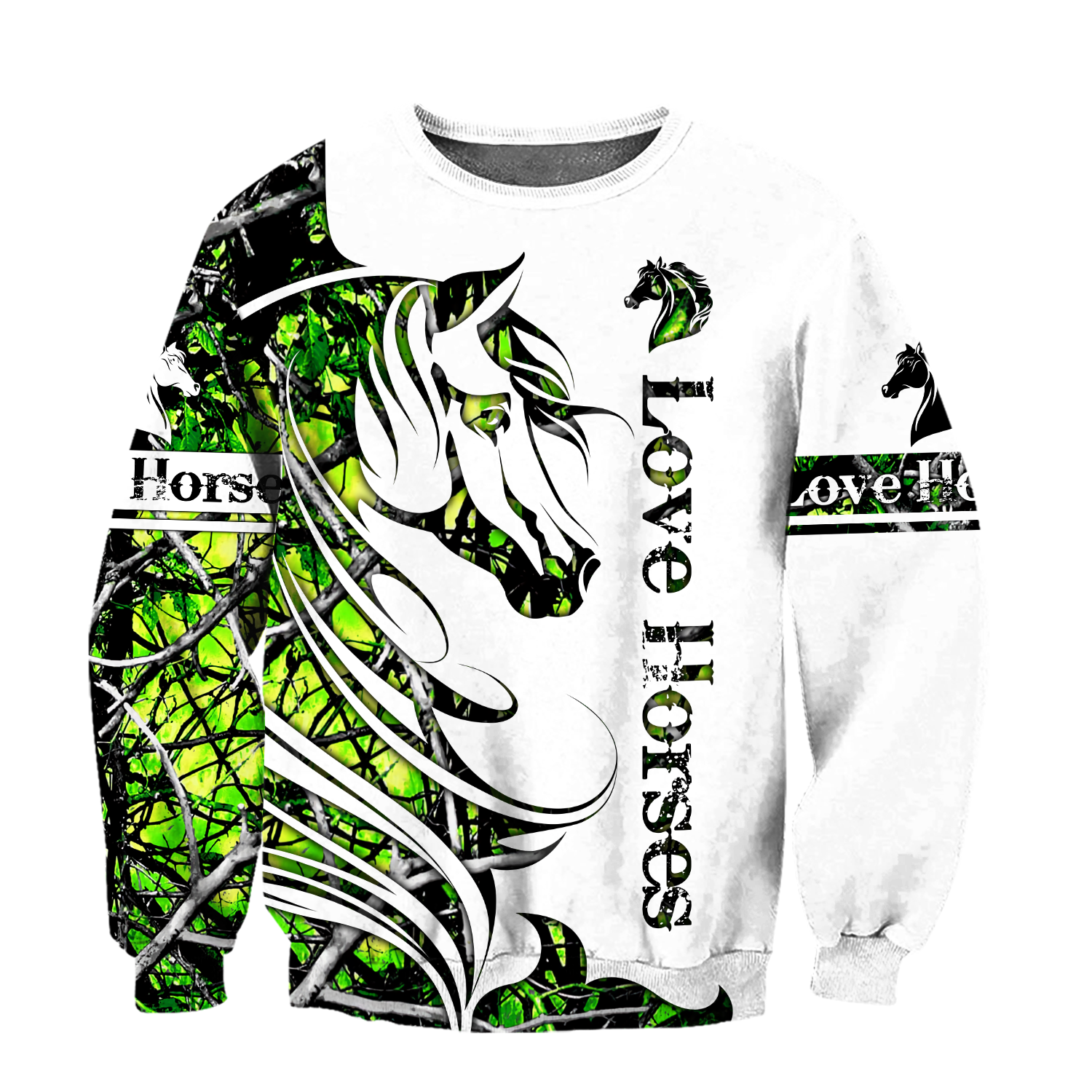 Horse Camo Pattern 3D All Over Printed Shirts Pi050501S3-Apparel-TA-Sweatshirts-S-Vibe Cosy™