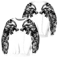 Tattoo Wolf Hoodie T Shirt For Men and Women HAC300502-NM-Apparel-NM-Sweatshirts-S-Vibe Cosy™