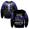 April Guy Skull 3D All Over Printed Unisex Hoodie