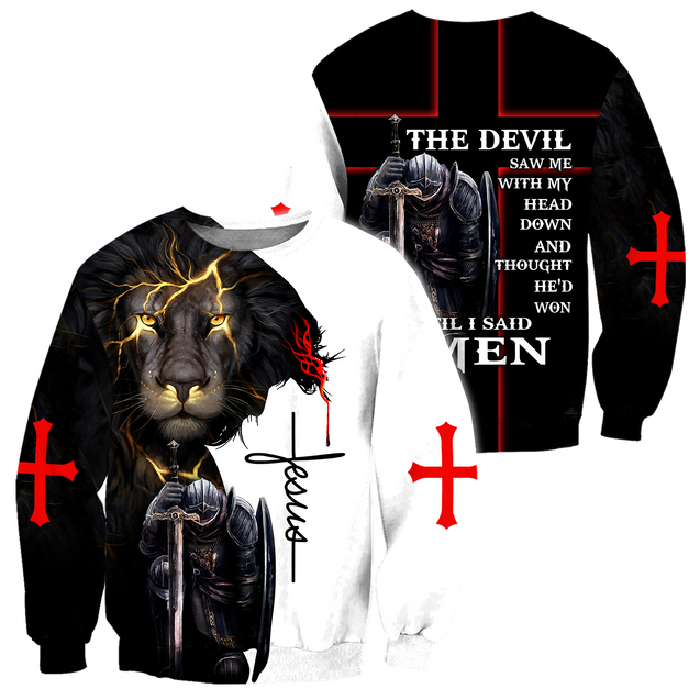 The Devil Saw Me With My Head Down 3D All Over Printed Shirts For Men and Women Pi250501S13-Apparel-TA-Sweatshirts-S-Vibe Cosy™