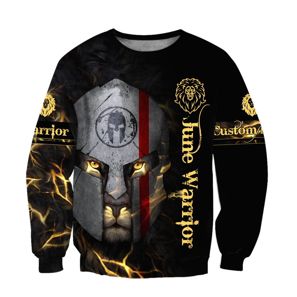 June Spartan Lion Warrior 3D All Over Printed Unisex Shirts