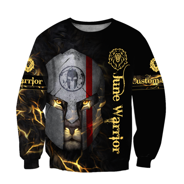 June Spartan Lion Warrior 3D All Over Printed Unisex Shirts