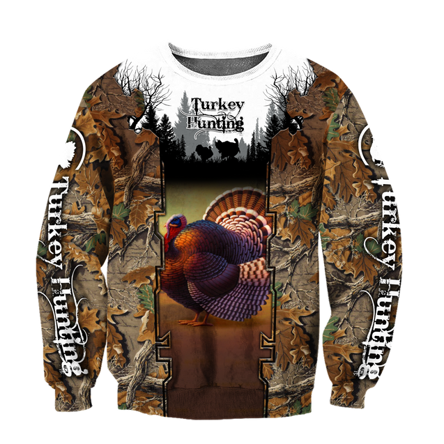 Camo Turkey Hunting Hoodie T-Shirt Sweatshirt for Men and Women Pi031202-Apparel-NM-Sweater-S-Vibe Cosy™