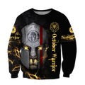 October Spartan Lion Warrior 3D All Over Printed Unisex Shirts