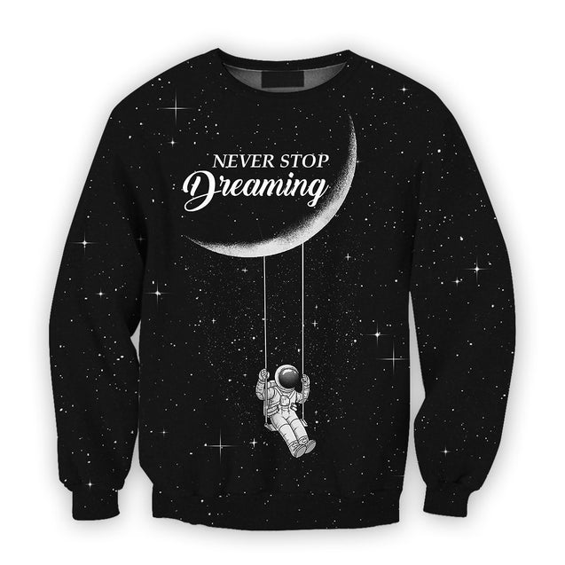 3D all over print astronut dreaming outerspace-Apparel-HbArts-Sweatshirt-S-Vibe Cosy™