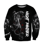 Night Panther 3D All Over Printed Shirt for Men and Women