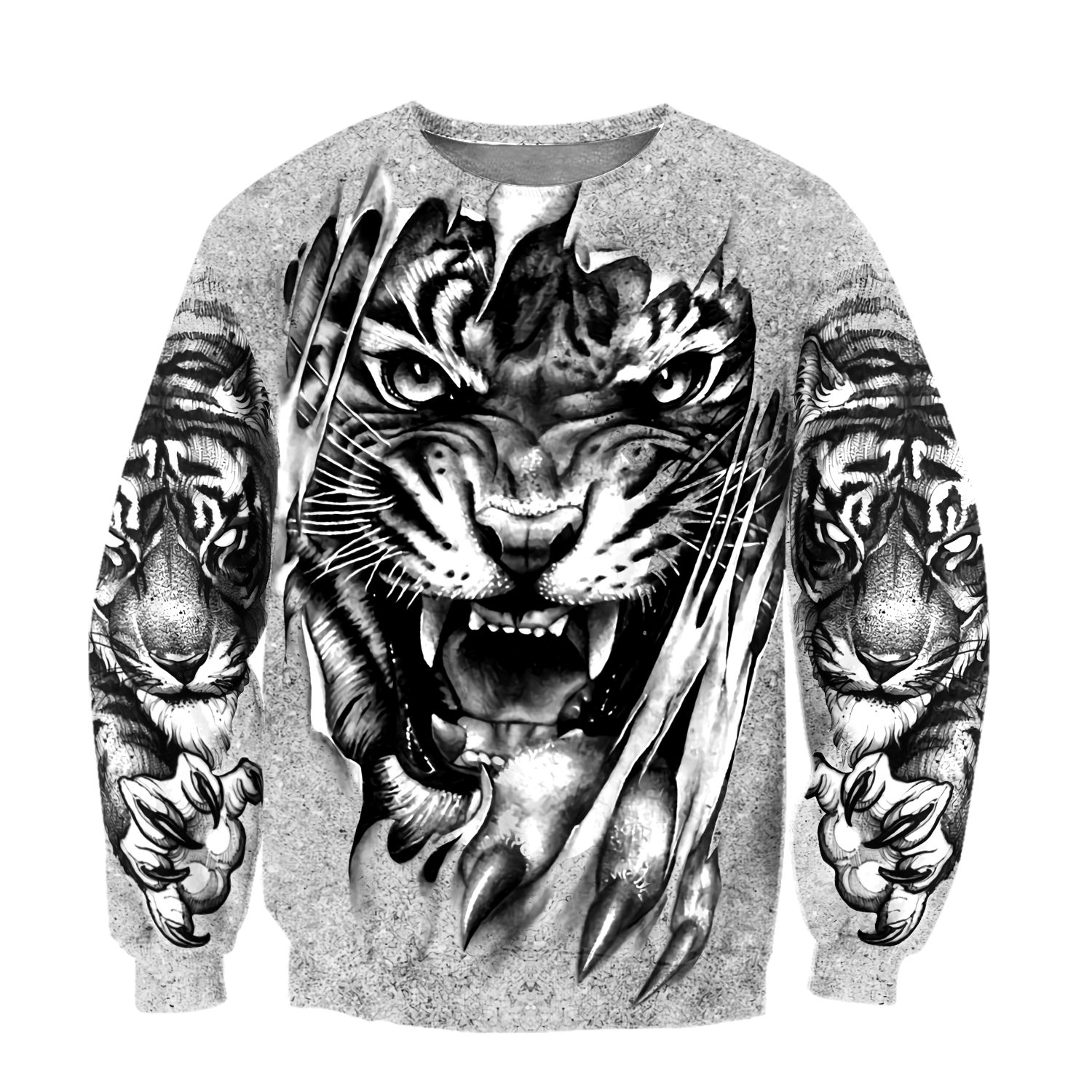 3D Tiger Tattoo Potrait  Over Printed Shirt for Men and Women