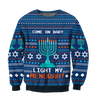 Come On Baby Light My Menorah Hanukkah Hoodie MEI