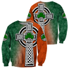 Irish Saint Patrick's Day Shamrock Celtic Cross Hoodie T-Shirt Sweatshirt-Apparel-NM-Sweater-S-Vibe Cosy™