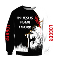 In Jesus Name I Work Logger Unisex Shirts Pi17102003