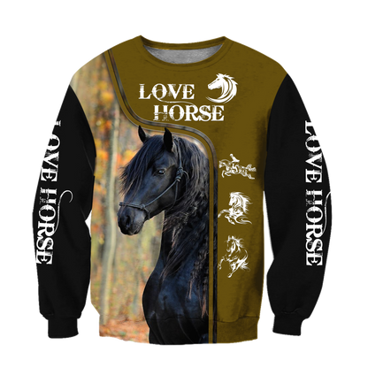 Love Horse 3D All Over Printed Shirts For Men and Women Pi112050