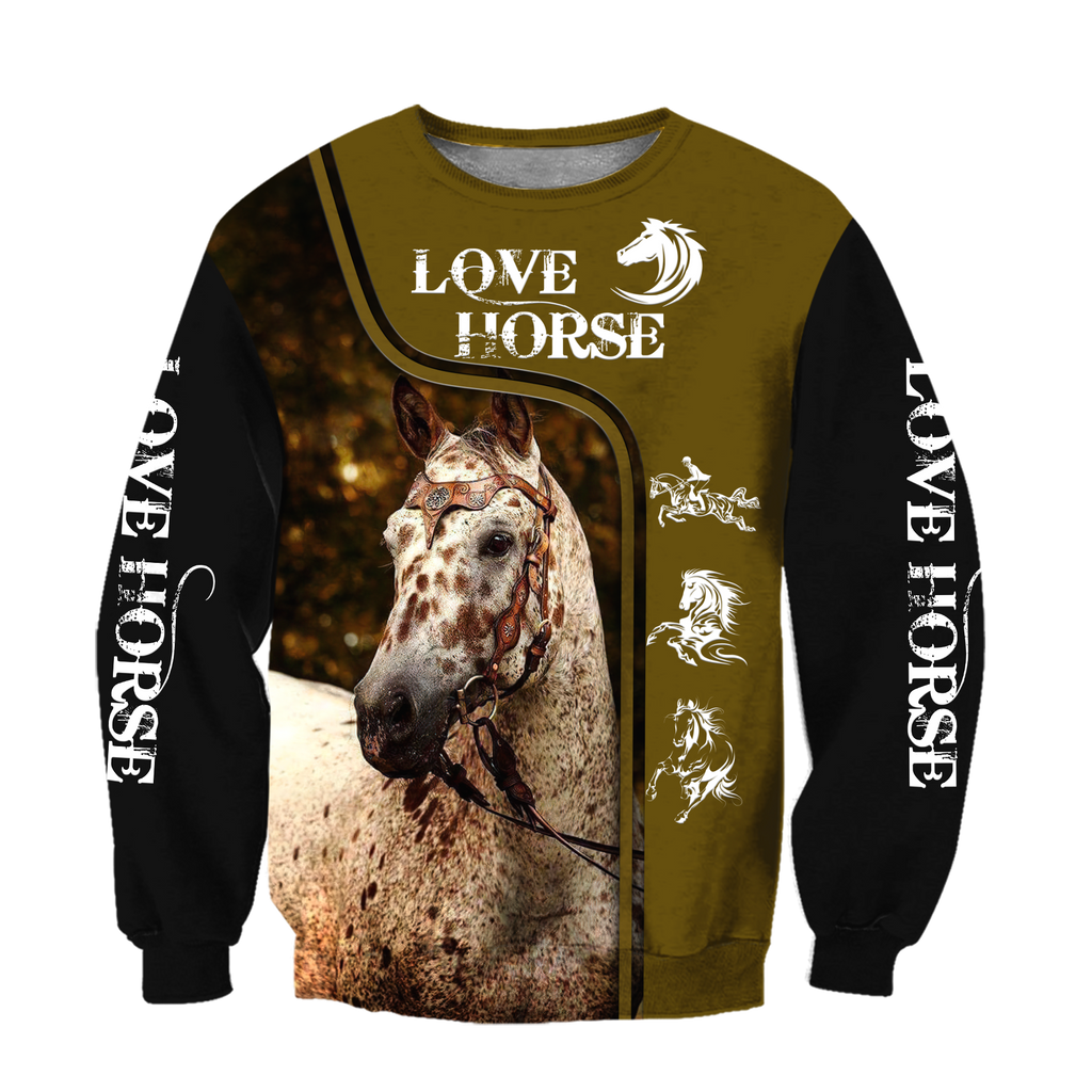 Love Horse 3D All Over Printed Shirts For Men and Women Pi112051