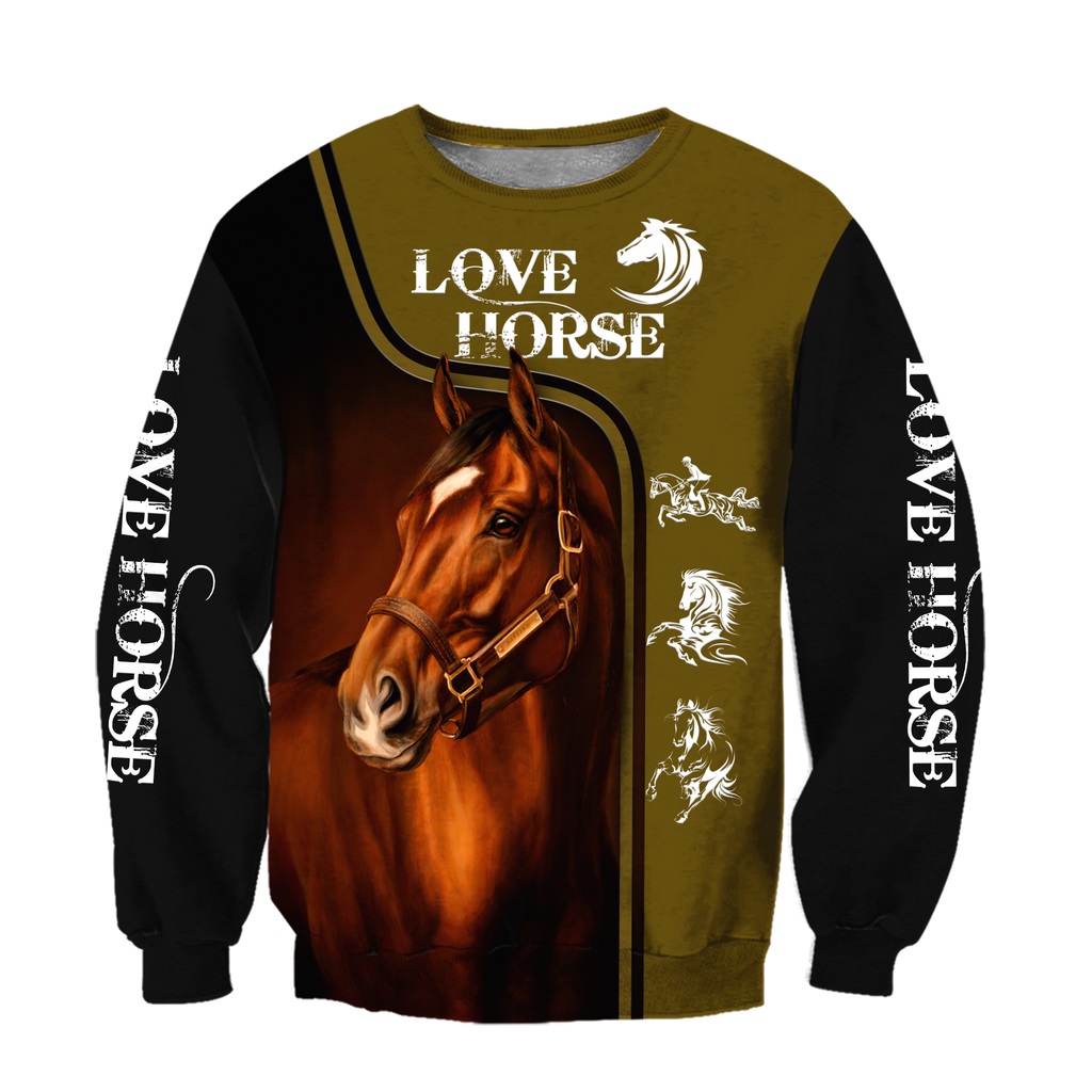 Love Horse 3D All Over Printed Shirts For Men and Women Pi112052