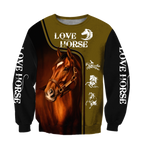 Love Horse 3D All Over Printed Shirts For Men and Women Pi112052