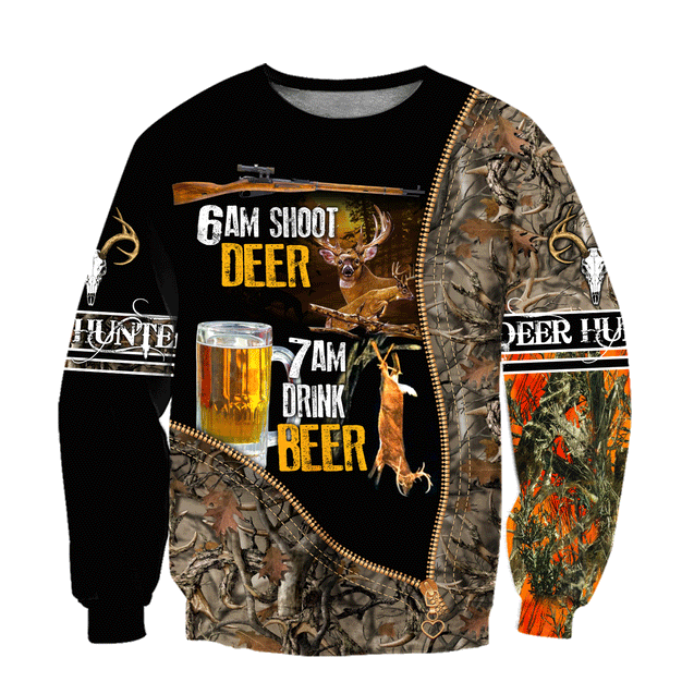 Premium Hunt Deer and Drink Beer Unisex Shirt Pi24092002