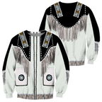 Native Cowboy Jacket No4 Cosplay 3D Over Printed Unisex Deluxe Hoodie ML