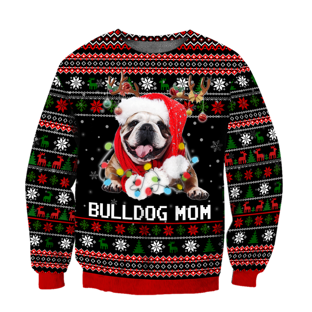 Bulldog mom 3D hoodie shirt for men and women NDD10192004