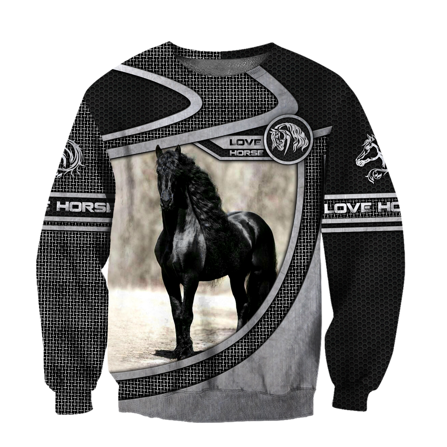 Love Horse 3D All Over Printed Shirts Pi150501-Apparel-TA-Sweatshirts-S-Vibe Cosy™