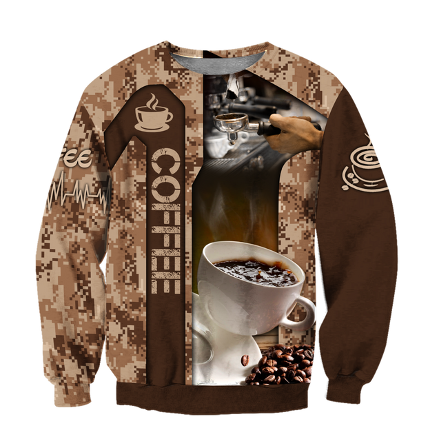 Barista 3D All Over Printed Differences Between Types Of World Coffee Shirts and Shorts Pi221203 PL-Apparel-PL8386-sweatshirt-S-Vibe Cosy™