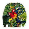 All Over Printed Parrots Shirts H242B-Apparel-HbArts-Sweatshirt-S-Vibe Cosy™