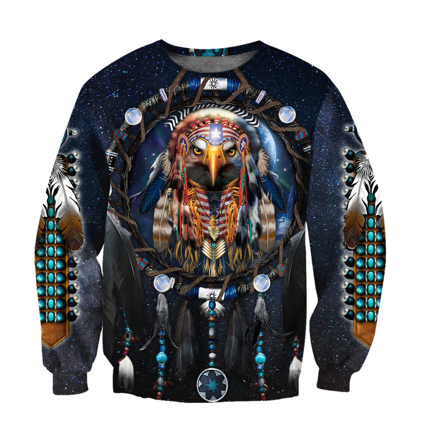 Eagle Dreamcatcher Native American Hoodie 3D All Over Printed Shirts Pi09092001-LAM