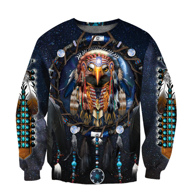 Eagle Dreamcatcher Native American Hoodie 3D All Over Printed Shirts Pi09092001-LAM