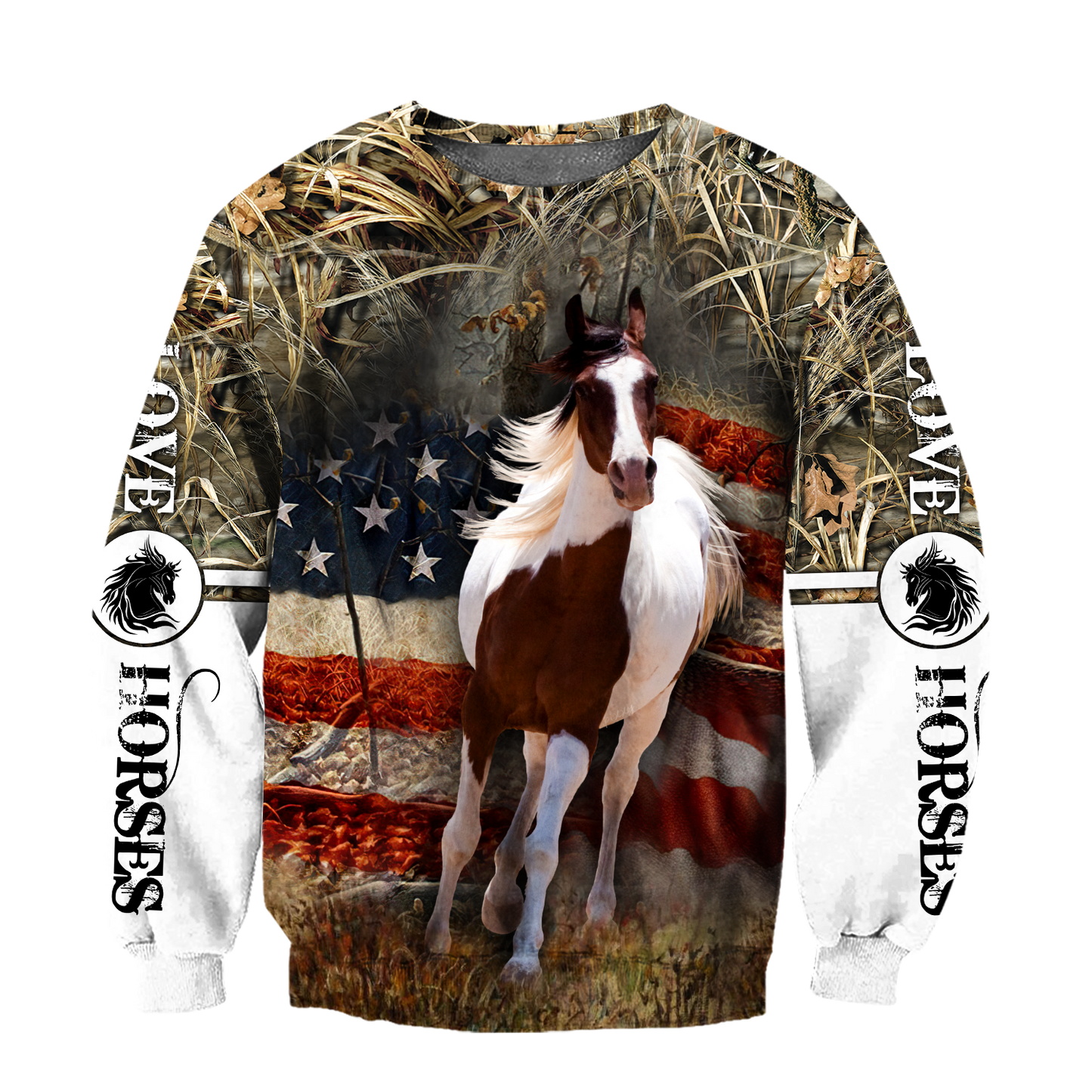 Love Horse 3D All Over Printed Shirts Pi080501-Apparel-TA-Sweatshirts-S-Vibe Cosy™