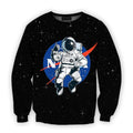 3D all over print nasa astronaut in the space-Apparel-HbArts-Sweatshirt-S-Vibe Cosy™