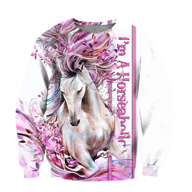 Beautiful Love Horse winter set for Women Pi091201-Apparel-NNK-Sweat Shirt-S-Vibe Cosy™