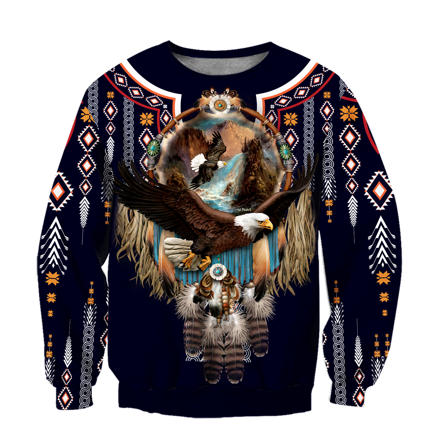 Eagle Fly Dreamcatcher Native American 3D All Over Printed Shirts