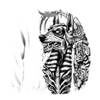 3D Ancient Egypt Anubis Tattoo Over Printed Shirt for Men and Women