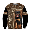 Rottweiler 3d unisex shirt TNA11022001