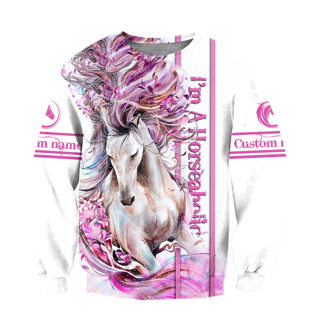 Horse Custom Name 3D All Over Printed Shirts For Men and Women Pi03102001