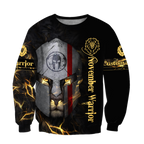 November Spartan Lion Warrior 3D All Over Printed Unisex Shirts