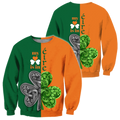 Irish Saint Patrick's Day Shamrock Celtic Cross Hoodie T-Shirt Sweatshirt Pi020306-Apparel-NM-Sweater-S-Vibe Cosy™