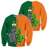 Irish Saint Patrick's Day Shamrock Celtic Cross Hoodie T-Shirt Sweatshirt Pi020306-Apparel-NM-Sweater-S-Vibe Cosy™