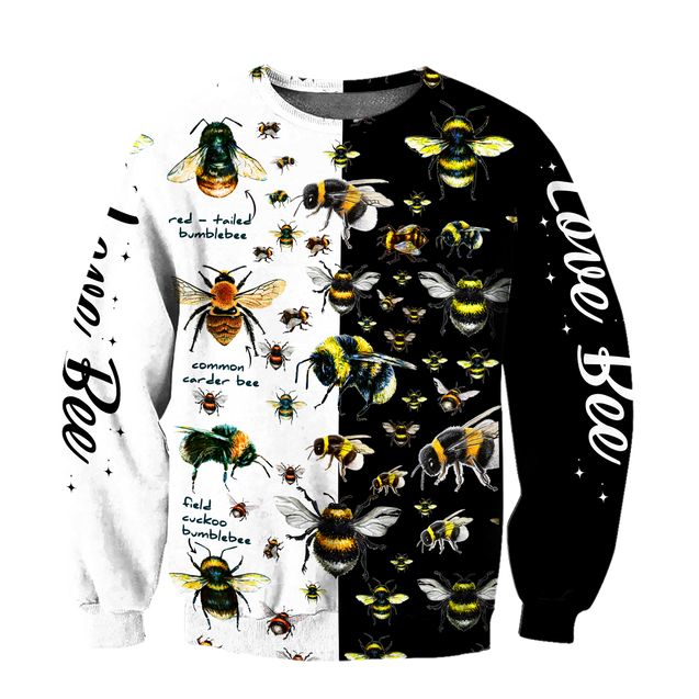 Beautiful Love Bee Hoodie For Men And Women