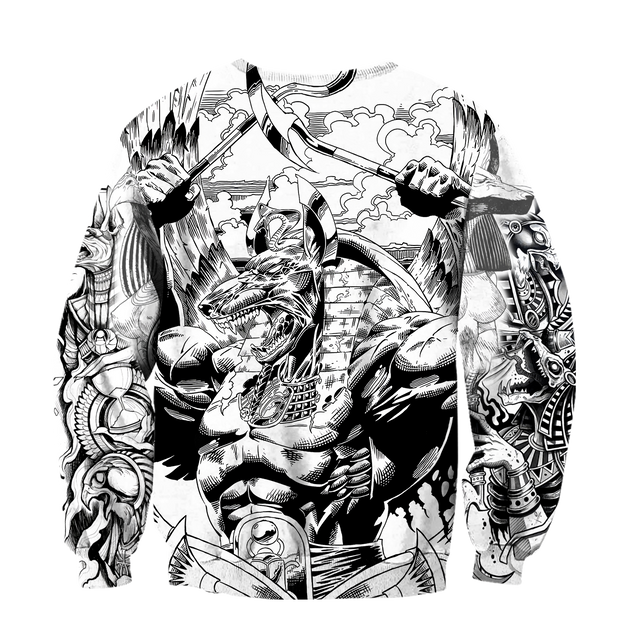 3D Tattoo Ancient Egypt Over Printed Shirt for Men and Women TP