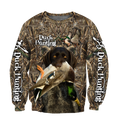 Duck Hunting Labrador Retriever Camo 3D All Over Print  Hoodie Pi17082001