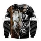 Beautiful Horse 3D All Over Printed shirt for Men and Women Pi040102-Apparel-TA-Sweat Shirt-S-Vibe Cosy™