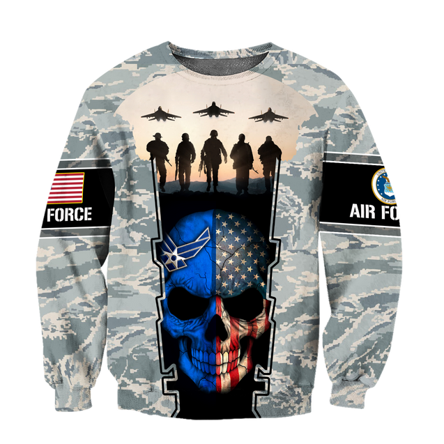 US Air Force skull 3d all over printed for man and women Pi270203 PL-Apparel-PL8386-Sweatshirt-S-Vibe Cosy™