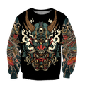 Samurai Tattoo Art Hoodie T Shirt For Men and Women HAC220602-NM-Apparel-NM-Sweatshirts-S-Vibe Cosy™
