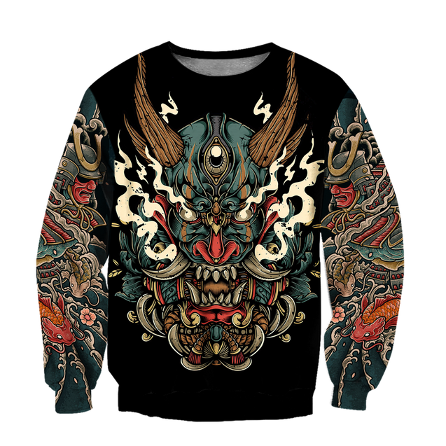 Samurai Tattoo Art Hoodie T Shirt For Men and Women HAC220602-NM-Apparel-NM-Sweatshirts-S-Vibe Cosy™