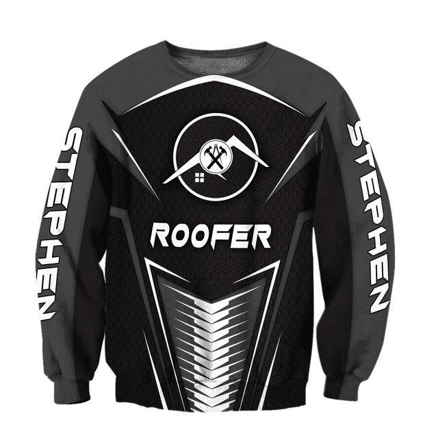 Custom Name Roofer Man - Crazy Enough To Love This 3D All Over Printed Shirts For Men