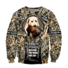 Hunting Labrador 3D Over Printed Unisex Deluxe Hoodie ML