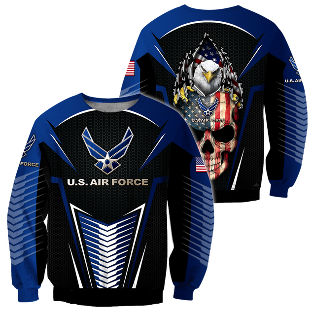 US AirForce skull 3d all over printed for man and women Pi270202 PL-Apparel-PL8386-Sweatshirt-S-Vibe Cosy™