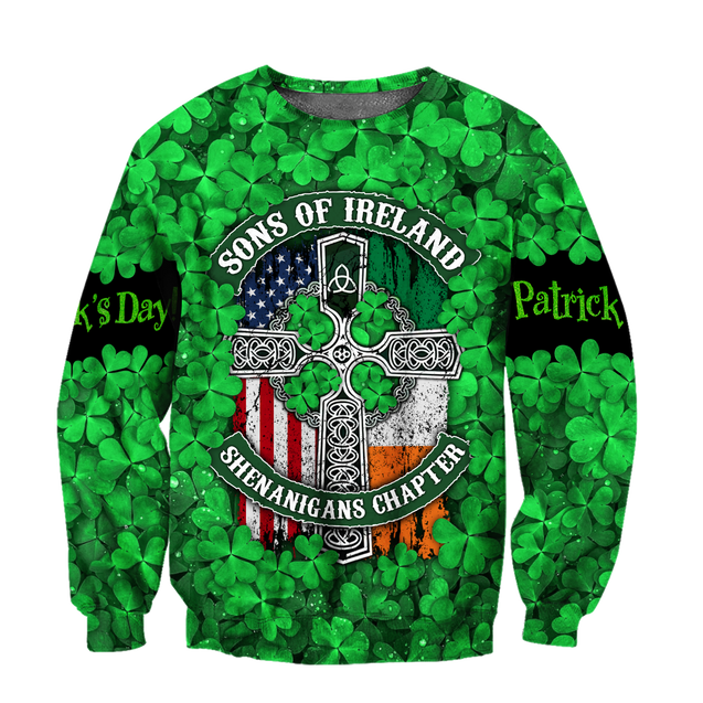 Happy St Patrick's Day Irish Hoodie T-Shirt Sweatshirt for Men and Women Pi170203-Apparel-NM-Sweater-S-Vibe Cosy™