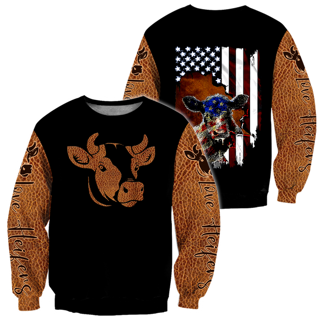 Cow 3D hoodie shirt for men and women TNA10212002