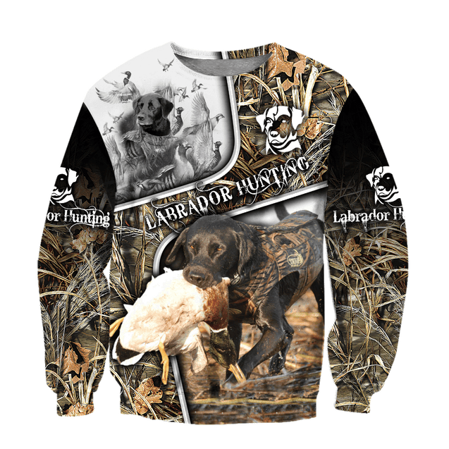 Labrador Hunting 3D Over Printed Unisex Deluxe Hoodie ML