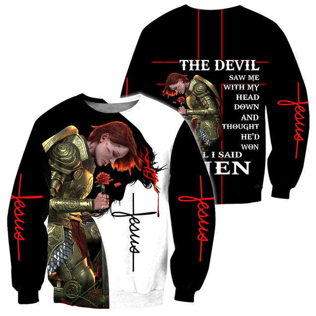 The Devil Saw Me With The Head Down 3D All Over Printed Shirts For Men and Women Pi250504